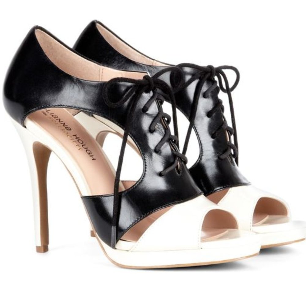 Julianne Hough Danette Colorblock Oxford Tie Sandal 8